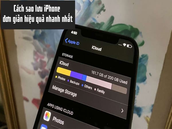 Cách sao lưu iPhone qua iCloud
