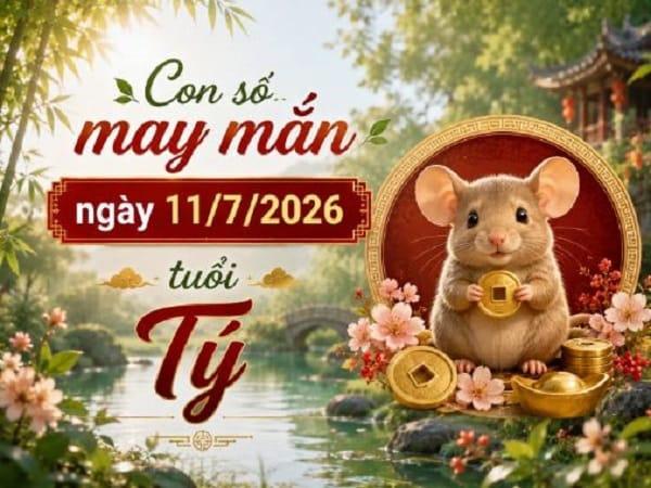 Con số may mắn ngày 11/7 tuổi Tý giúp gia tăng vận may