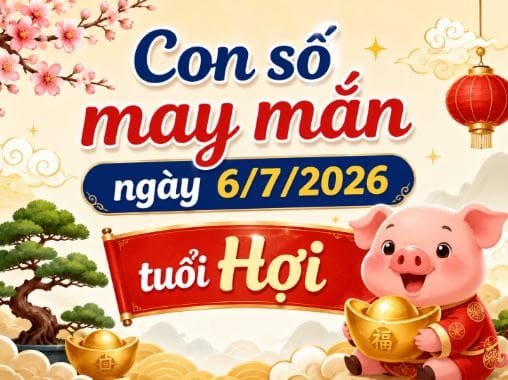 Con số may mắn ngày 6/7 tuổi Hợi hanh thông công việc
